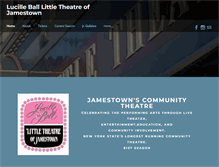 Tablet Screenshot of lucilleballlittletheatre.org